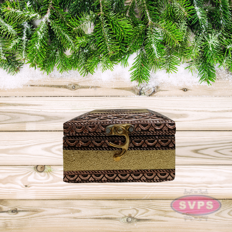 Embossed Diamond Design Jewelry Box – Decorative Gift Box