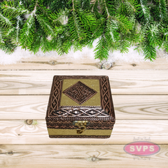 Embossed Diamond Design Jewelry Box – Decorative Gift Box