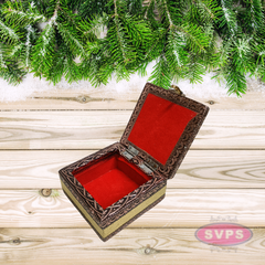 Embossed Diamond Design Jewelry Box – Decorative Gift Box