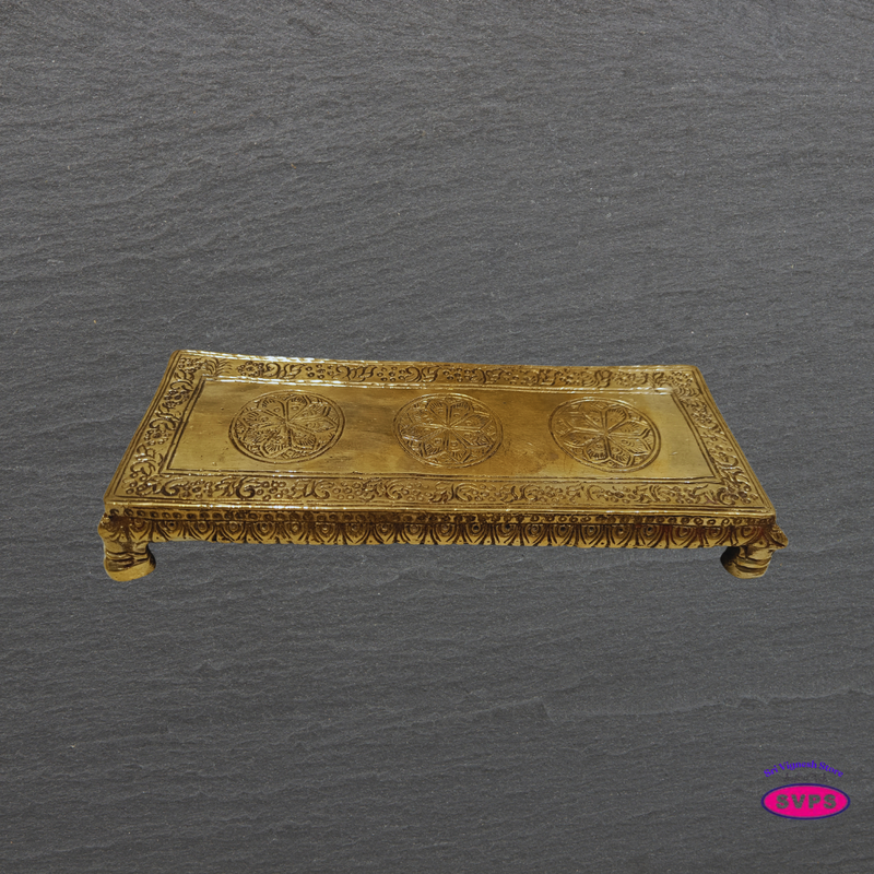 Brass Pooja Peedam – Small Idol Stand for Mandir