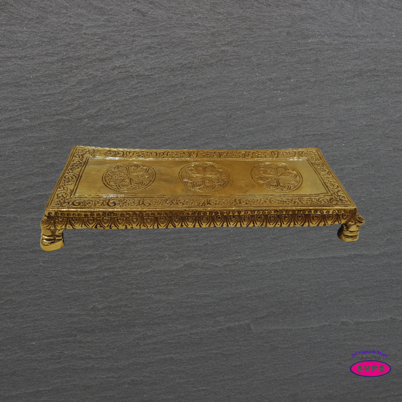 Brass Pooja Peedam – Small Idol Stand for Mandir