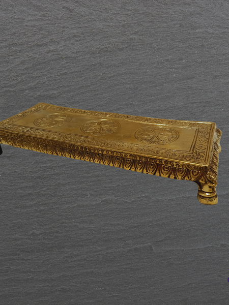 Brass Pooja Peedam – Small Idol Stand for Mandir
