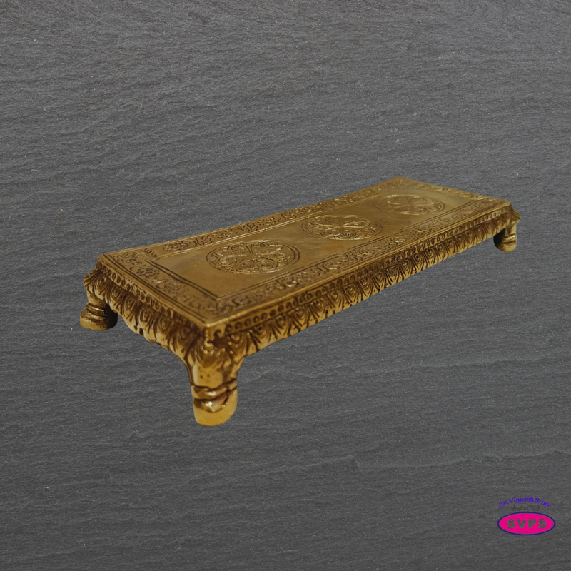 Brass Pooja Peedam – Small Idol Stand for Mandir