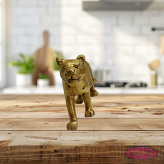 Handcrafted Brass Tiger Idol – Traditional Vastu Decor