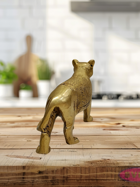 Handcrafted Brass Tiger Idol – Traditional Vastu Decor