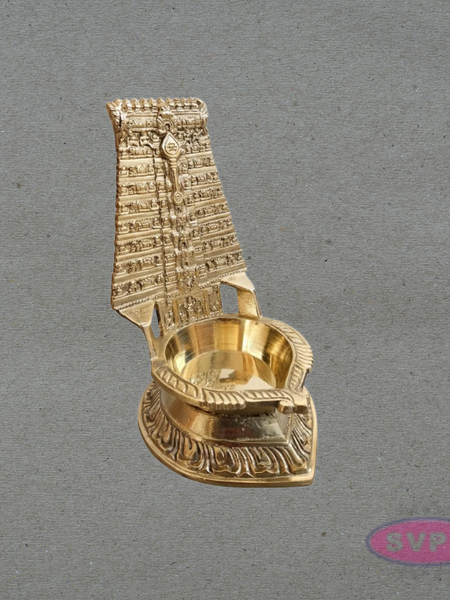 Brass Murugan Vel Lamp for Pooja | Tiruchendur Style Vilakku | Spiritual Home Decor