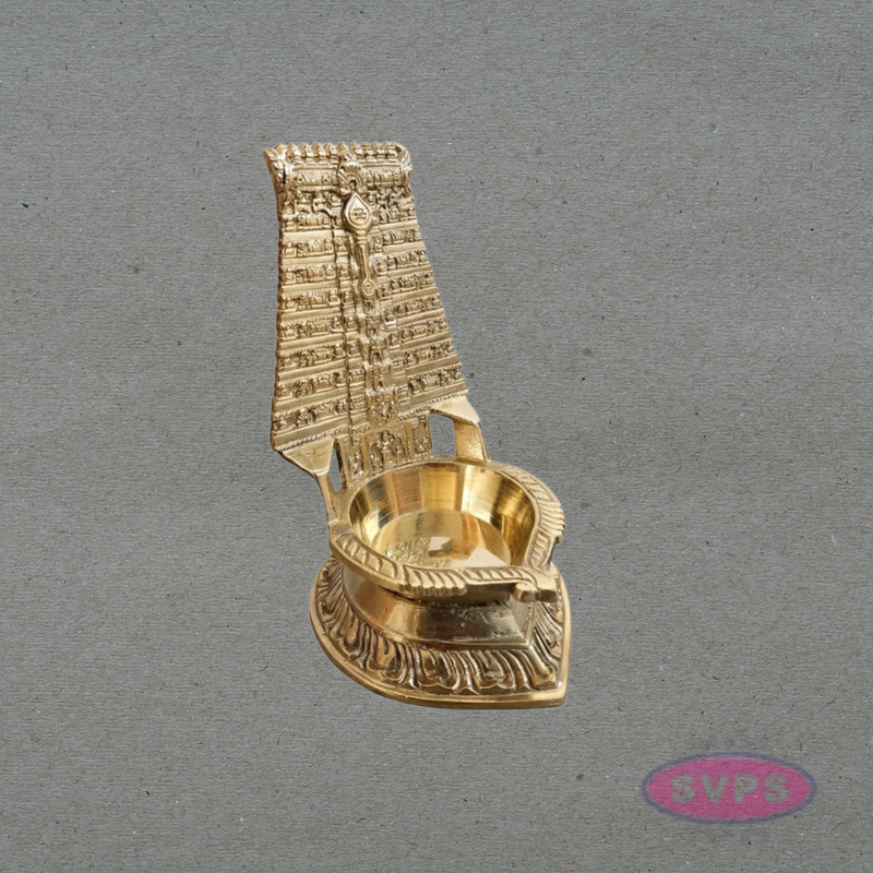 Brass Murugan Vel Lamp for Pooja | Tiruchendur Style Vilakku | Spiritual Home Decor