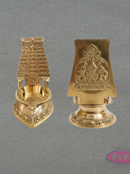 Brass Murugan Vel Lamp for Pooja | Tiruchendur Style Vilakku | Spiritual Home Decor