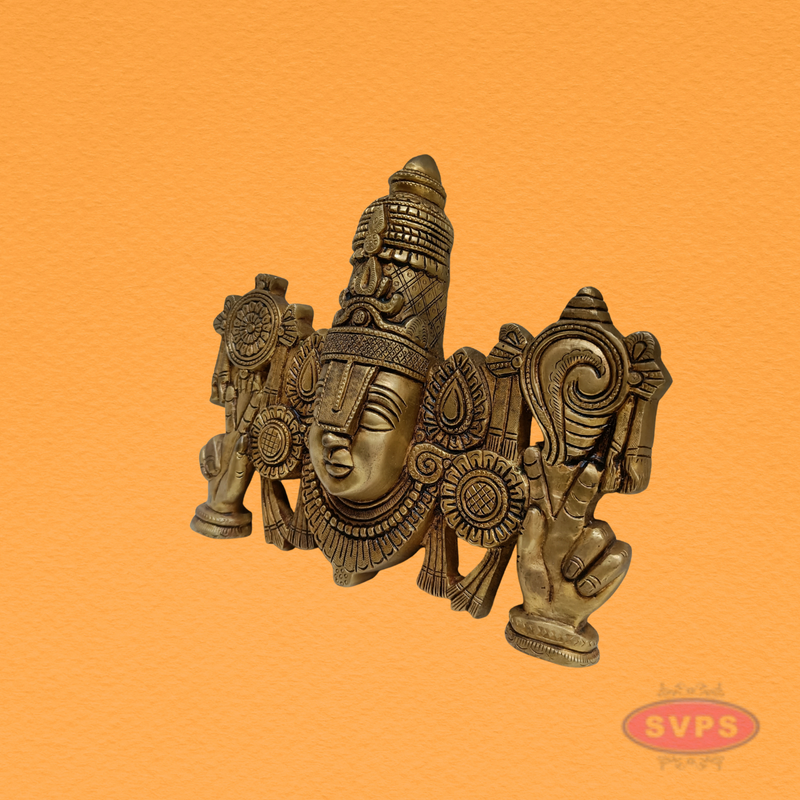 Handcrafted Brass Balaji Wall Hanging for Home & Office