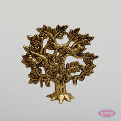 Brass Tree of Life Statue with Birds – Handmade Home & Office Décor