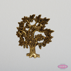 Brass Tree of Life Statue with Birds – Handmade Home & Office Décor