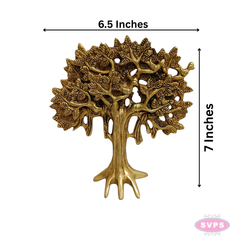 Handcrafted Brass Tree Wall Hanging – Tree of Life Wall Décor (7 Inch)