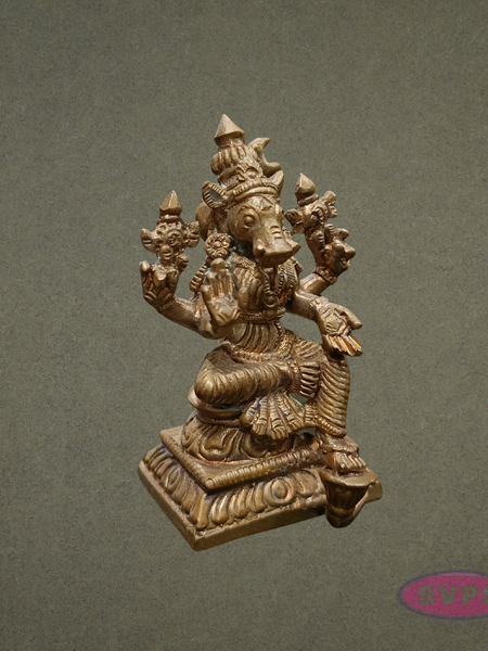 Handcrafted Panchaloham Varahi Amman Idol for Pooja & Protection