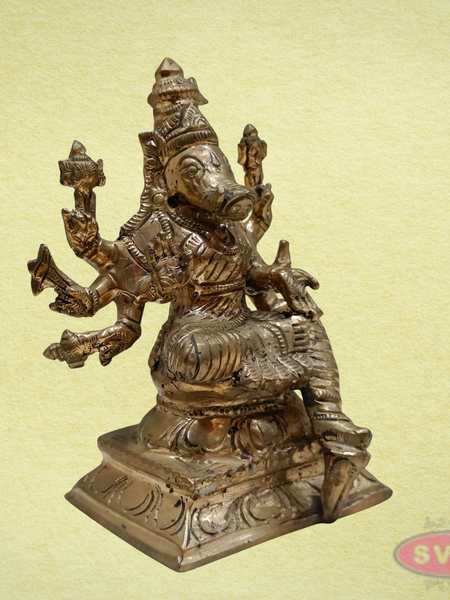 Handmade Panchalogha Varahi Amman Idol-5 Inches