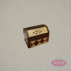Compact Wooden Agarbatti & Dhoop Holder with Ventilated Lid