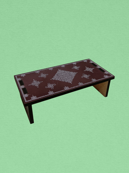 Handcrafted Wooden Pooja Plate Stand