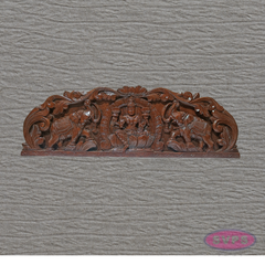 Decorative Wooden Gajalakshmi Wall Art | Goddess Lakshmi with Elephants | Home Entrance Decor